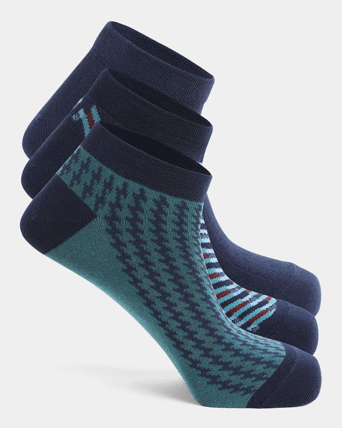 Combed Cotton Ankle Length Socks Pack of 3 - Araca