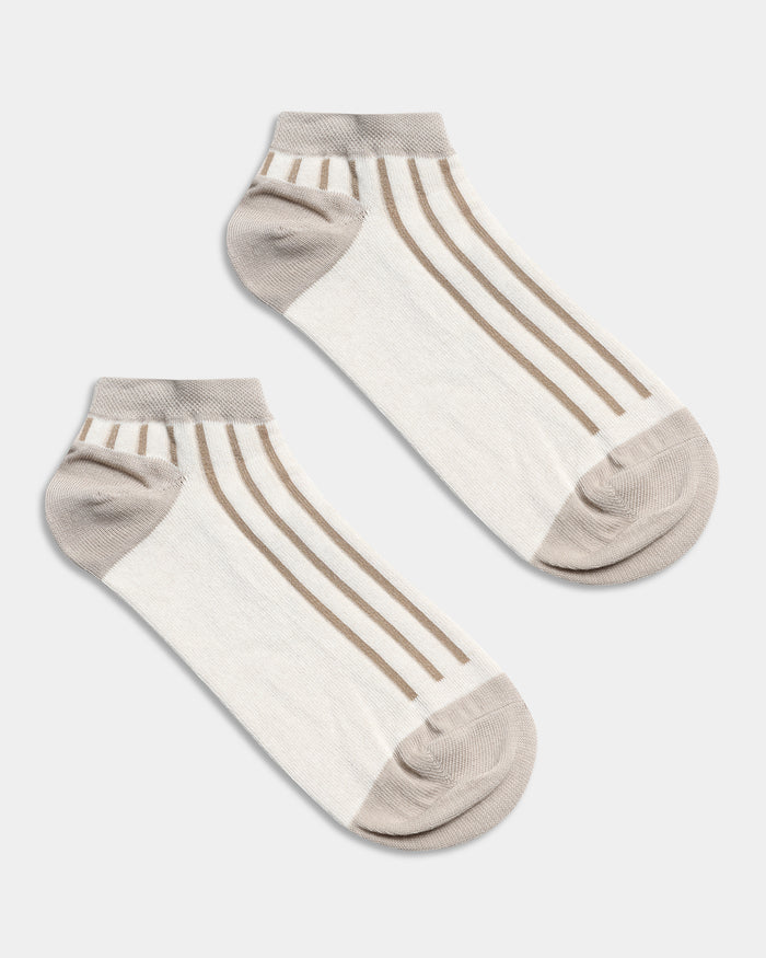 Combed Cotton Ankle Length Socks Pack of 3 - Ariana