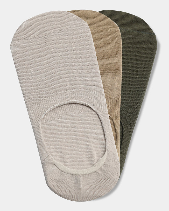 Combed Cotton Sneaker Socks Pack of 3 - Ablaze