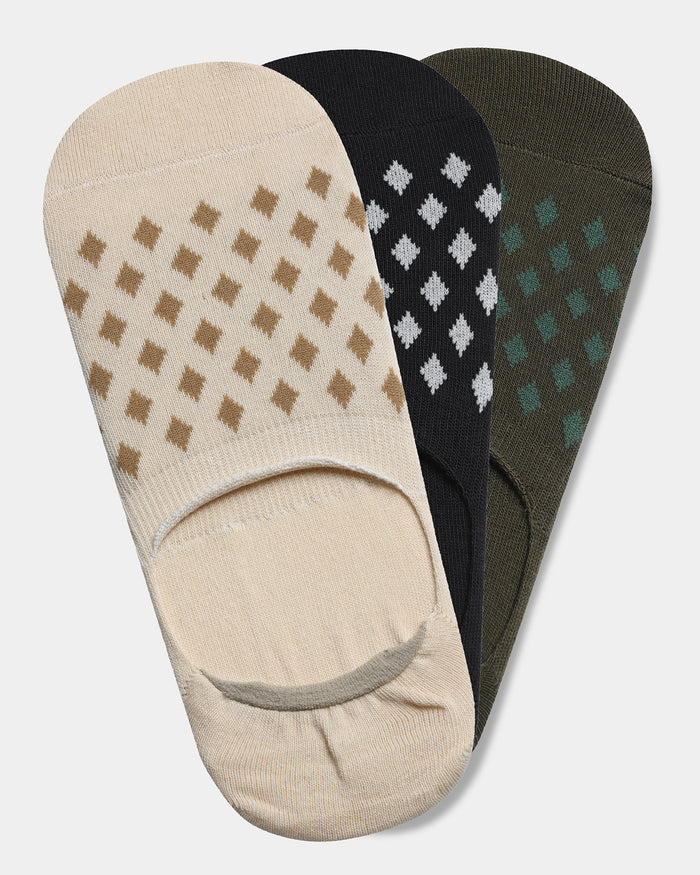 Combed Cotton Sneaker Socks Pack of 3 - Agile