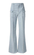 Chloe Corduroy Wide Leg Trousers Pants - Runway Catalog