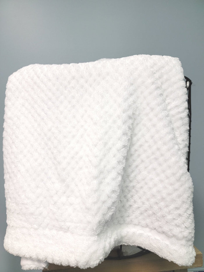 White fleece blanket.