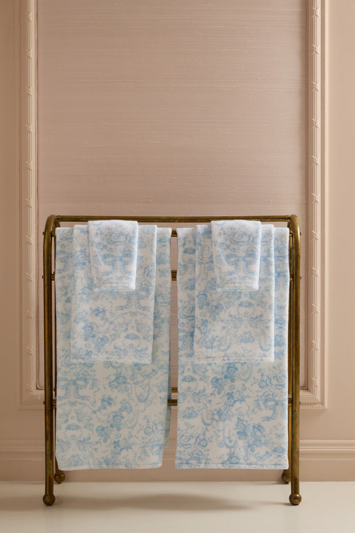 Cotton Hand Towel - NANTUCKET BLUE