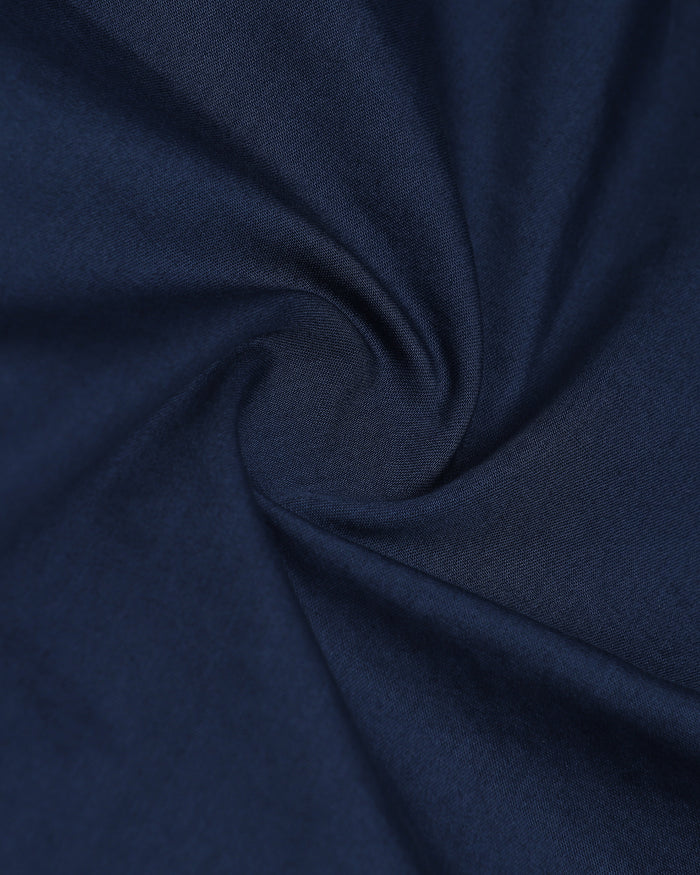 Dark Blue Solid Shirt - Zento