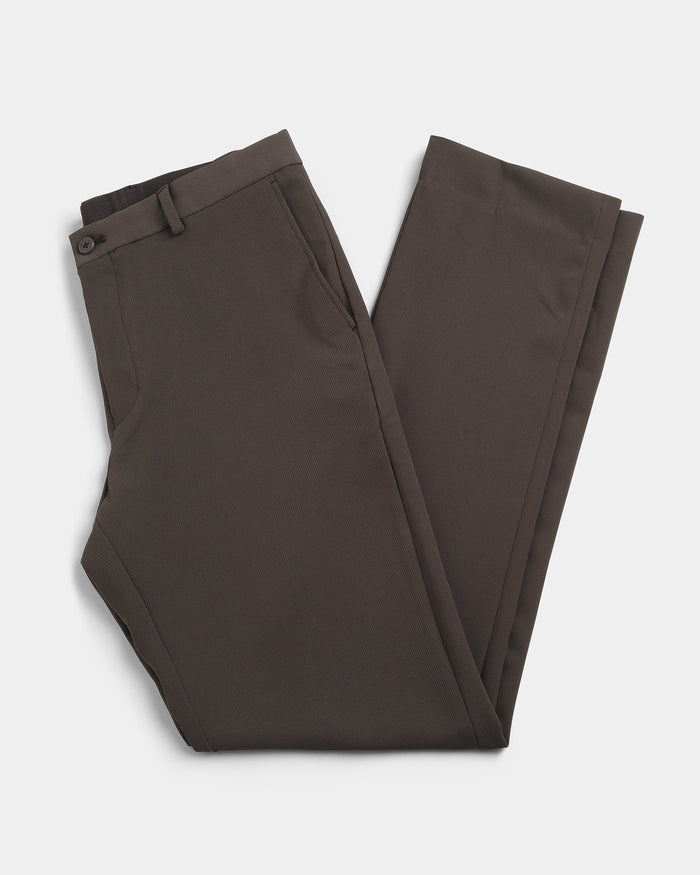 Dark Brown TechPro Stripe Trouser - Martini