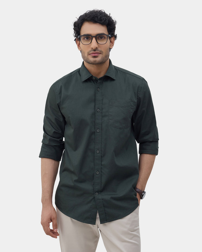 LONG SLEEVE COMFORT FIT SOLID SHIRT