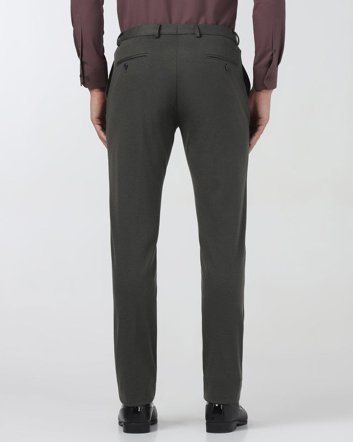 Dark Grey Textured Trouser - Jay
