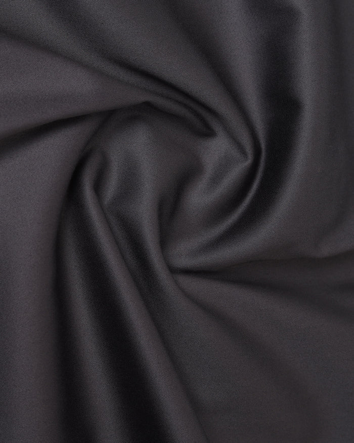 Dark Grey Unwrinkle Solid Shirt - Sylvia