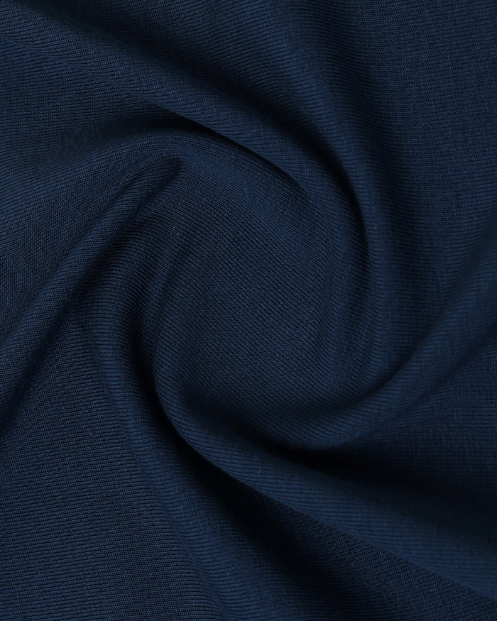 Deep Teal Crew Neck Printed T-Shirt - Misa