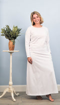 woman in white skirt and shirt