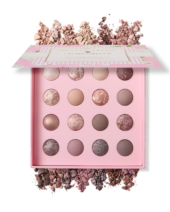 Draper James x Laura Geller Marble-ous Eyes 16 Multi-Finish & Marbled Eyeshadows
