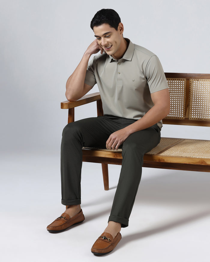 Ecru TechPro Textured Polo - Hina
