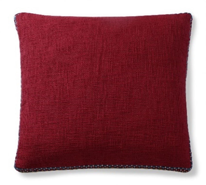 Elegant Ivory Basketweave Pillow 20x20 with insert