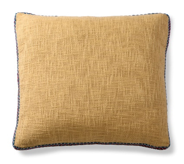 Elegant Ivory Basketweave Pillow 20x20 with insert