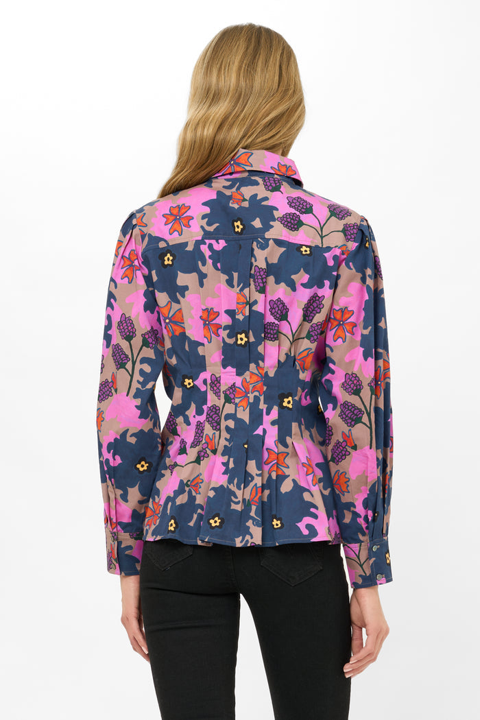 Elizabeth Top- Suzani Navy