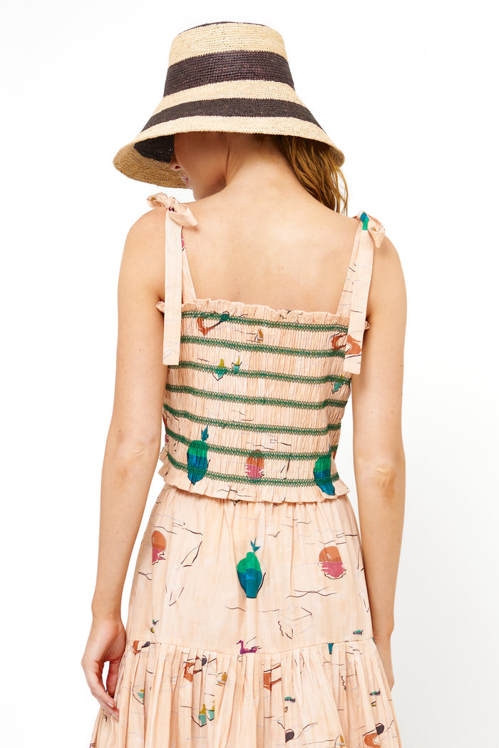 Ella Top- Dip Green