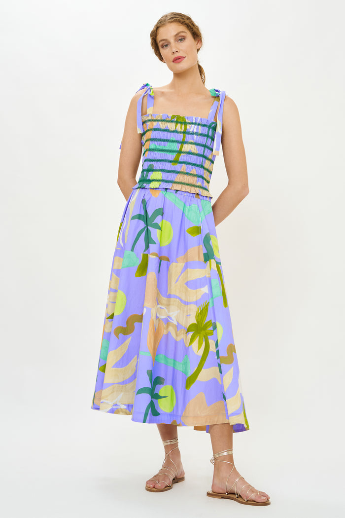 Ella Top- Paradiso Blue
