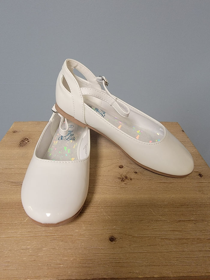 white girl's flat with strap
