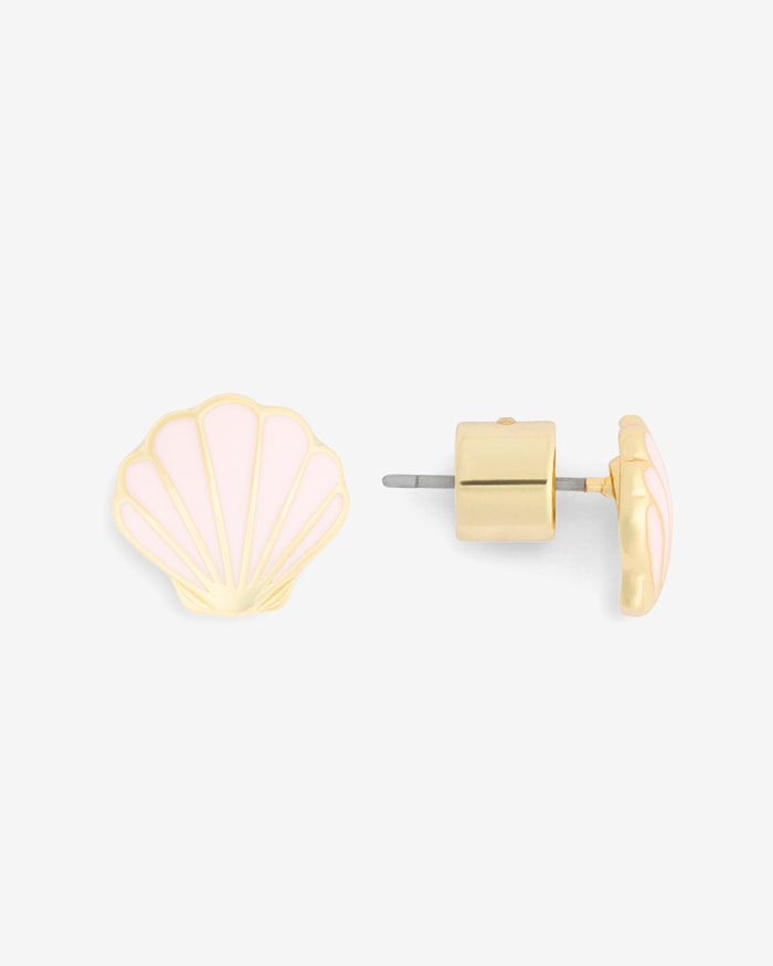 Enamel and Pearl Shell Studs