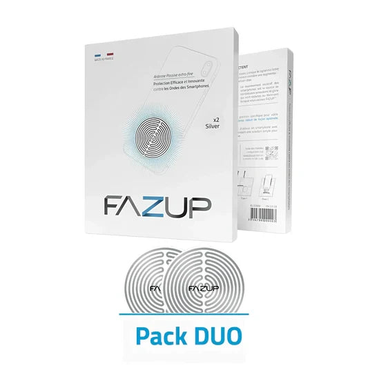 Fazup Anti-Radiation Sticker Patch SILVER (Duo Pack)