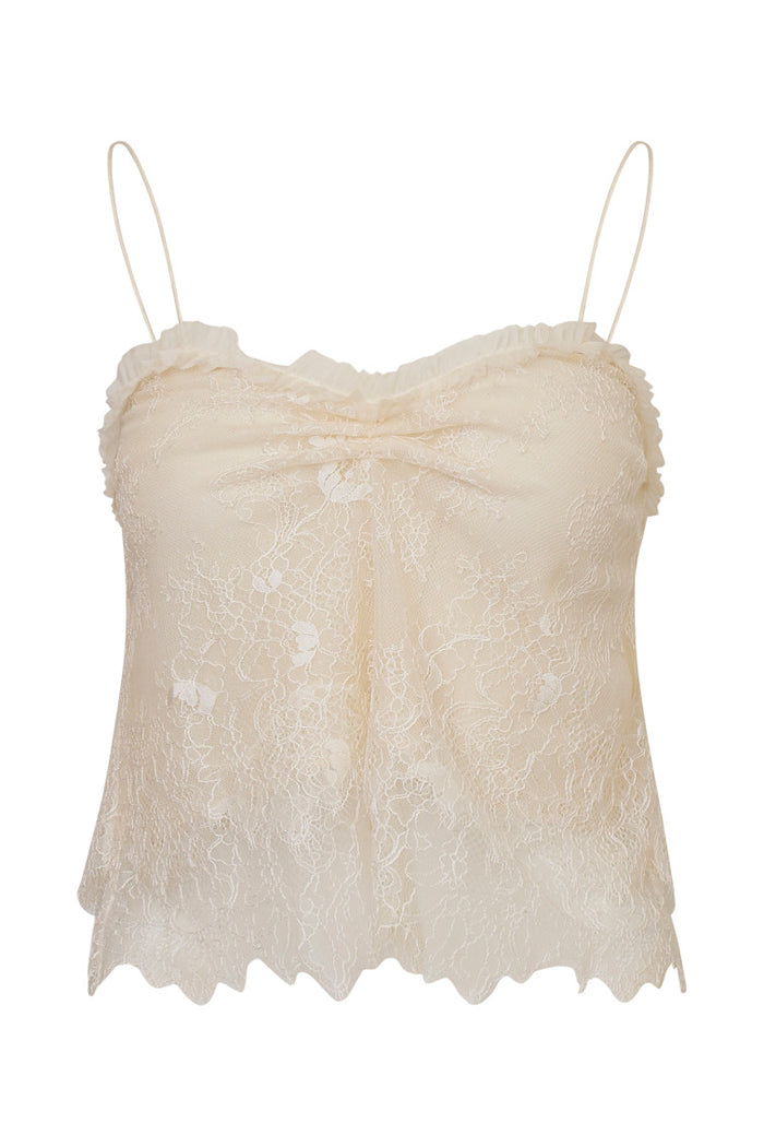 Ferni Lace Cami Top - IVORY