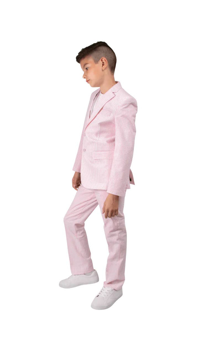 Ferrecci - Boy's Seersucker 2pc Suit Set