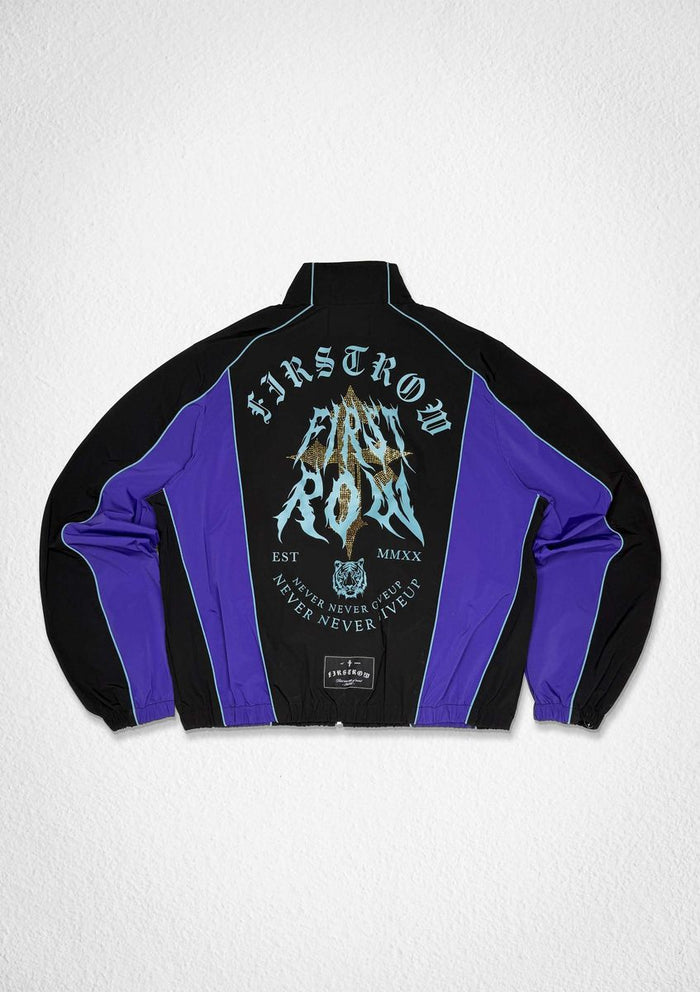 First Row - FRJ3022 Club Track Jkt (purple/blk)