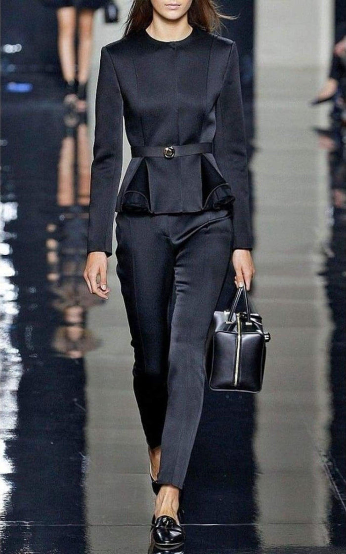 Christopher Kane Fitted Jacket with Godets - Runway Catalog