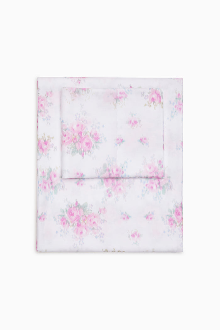 Floral Cotton Sateen Sheet Set