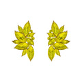 Gemstone Cluster Evening Post Earrings