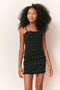 Girls Marcado Smocked Rhinestone Dress