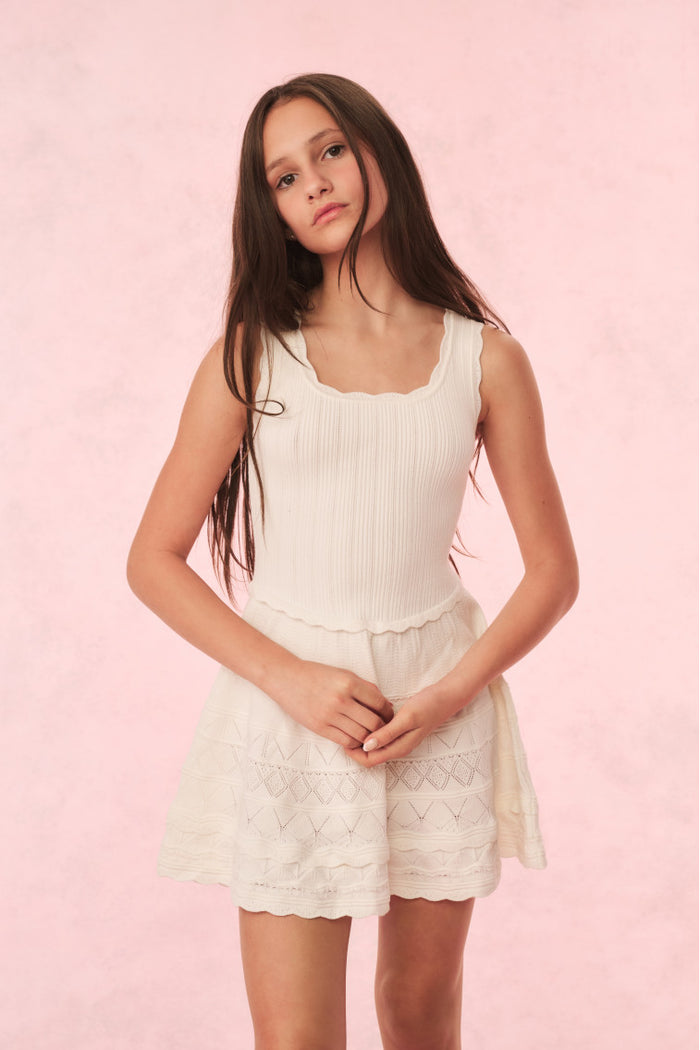 Girls Ronellia Dress - IVORY