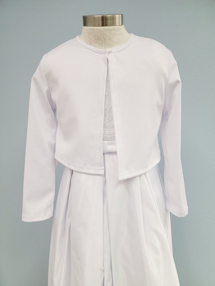 Girls White Cardigan