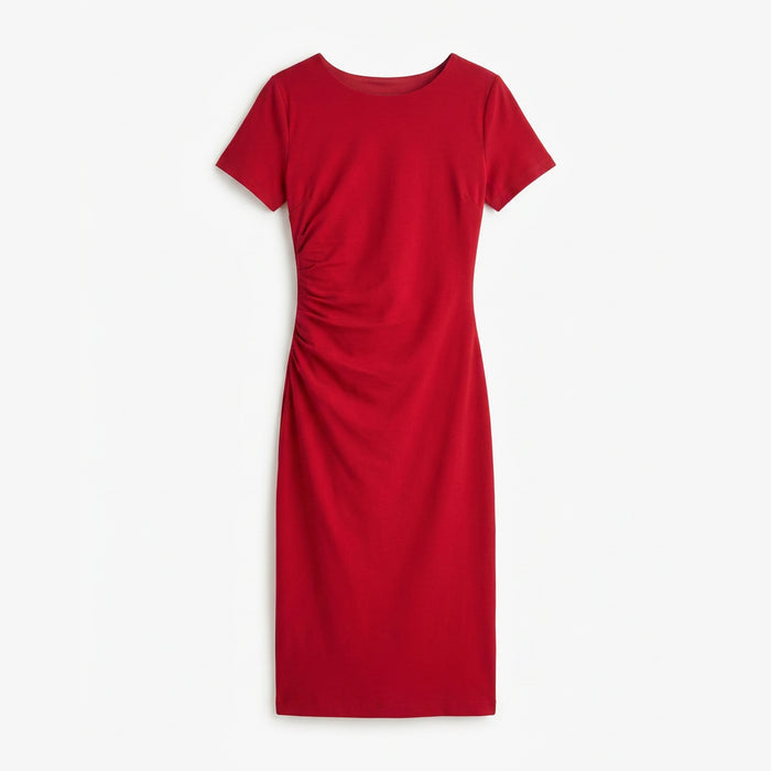 Red dress on a white background