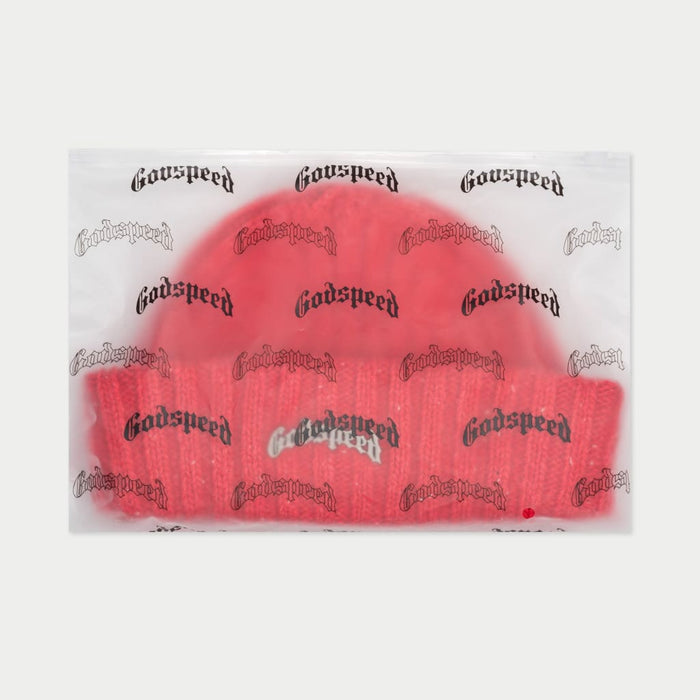 Godspeed - Og Logo Emblem Beanie (Red Speckle) - Clique Apparel