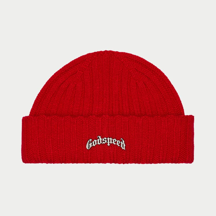 Godspeed - Og Logo Emblem Beanie Red - Clique Apparel