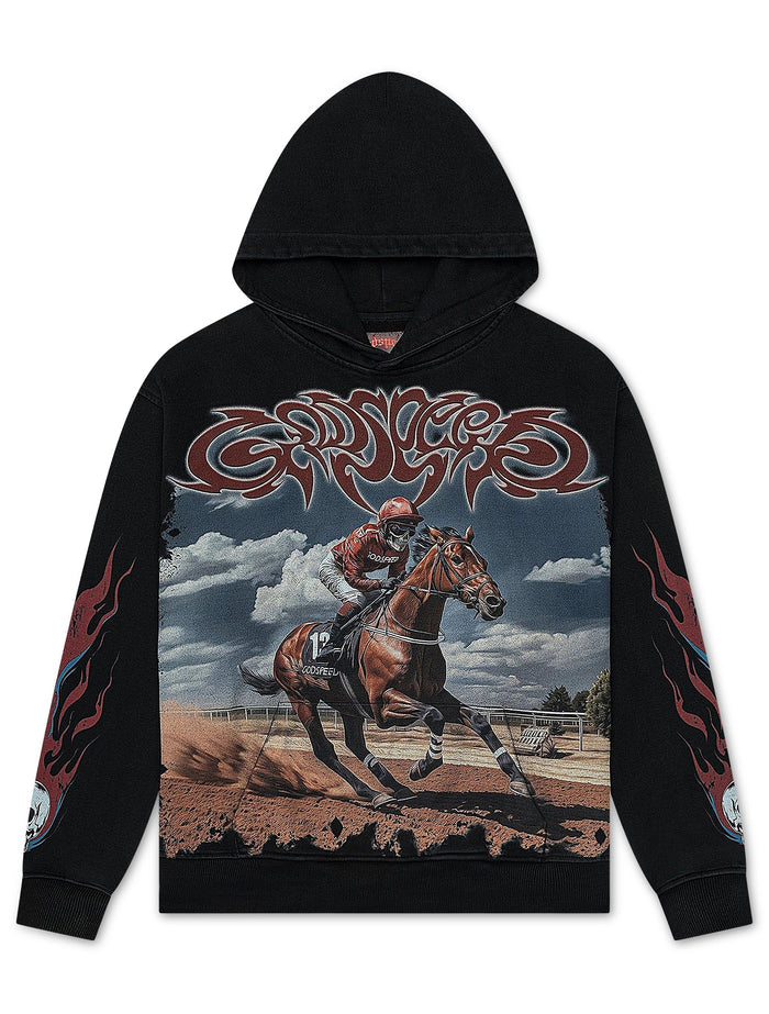 Godspeed - Thoroughbred Hoodie - Black Wash - Clique Apparel