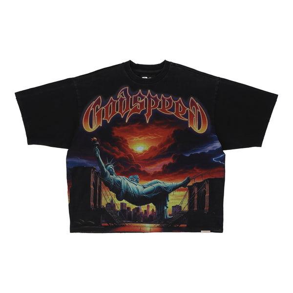 Godspeed- Burnt Bridges Tee - Black No Wash - Clique Apparel