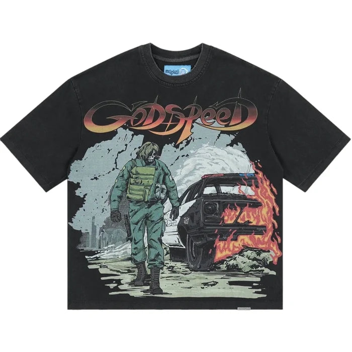 Godspeed- Khaos Tee - Black - Clique Apparel
