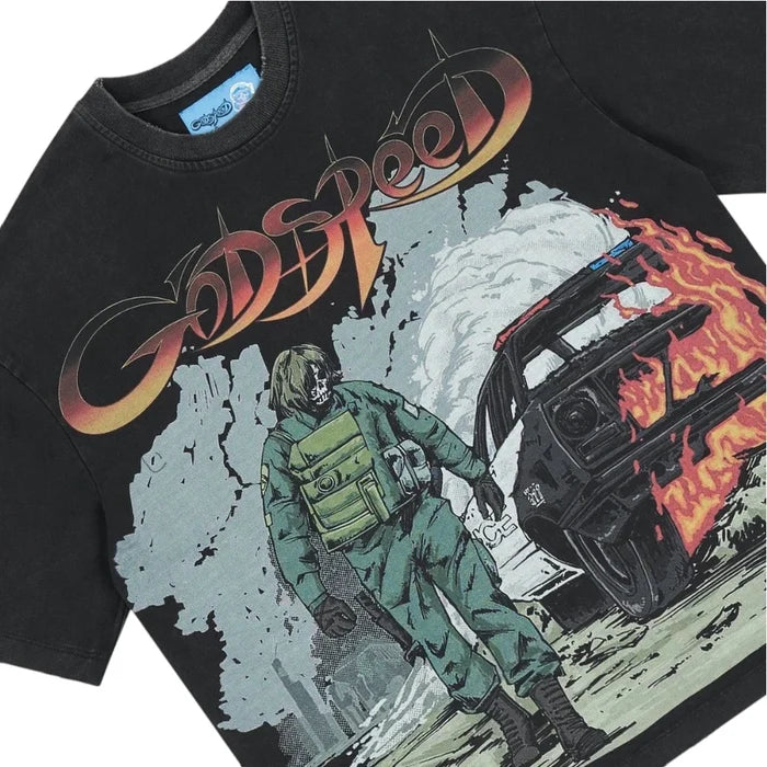 Godspeed- Khaos Tee - Black - Clique Apparel