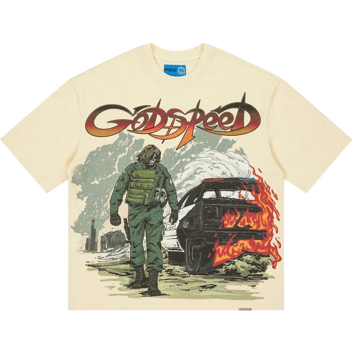 Godspeed- Khaos Tee - Bone - Clique Apparel