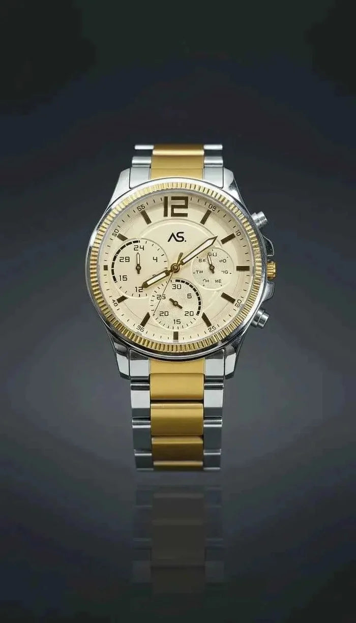 Gold Silver Chronograph – Luxury Redefined - Ashoka Watch Company