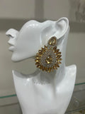 Golden Sunburst Earrings