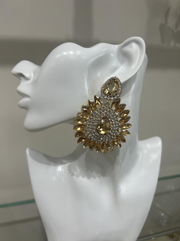 Golden Sunburst Earrings