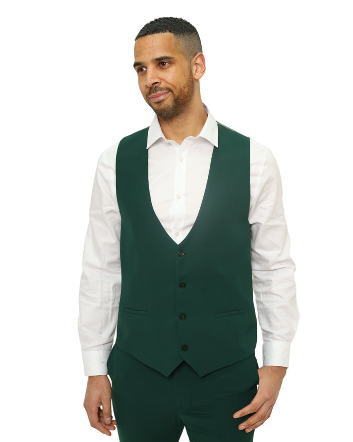 Green Flora Classic 3 Piece Men's Suit-Makrom