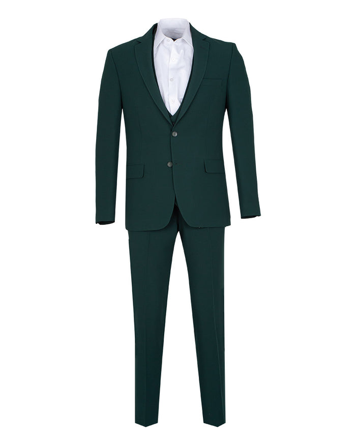 Green Flora Classic 3 Piece Men's Suit-Makrom