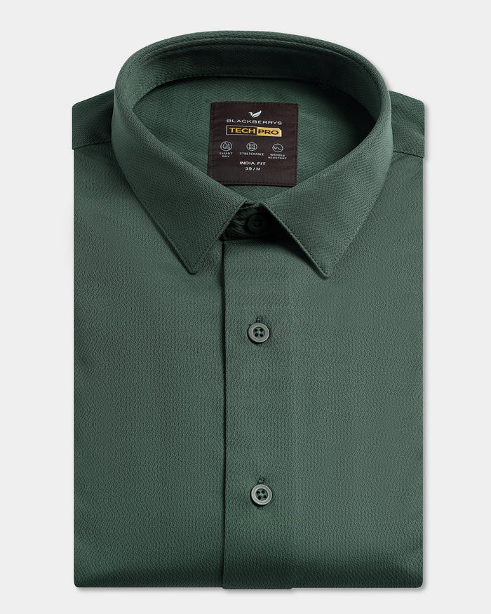 Green TechPro Stripe Shirt - Keish