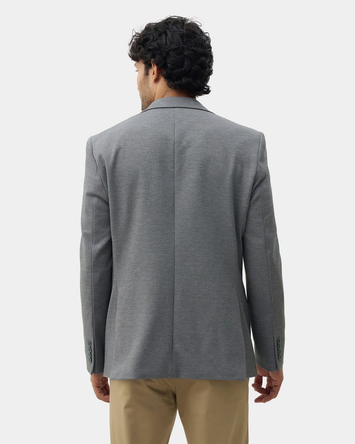 Green Textured Blazer - Celebo