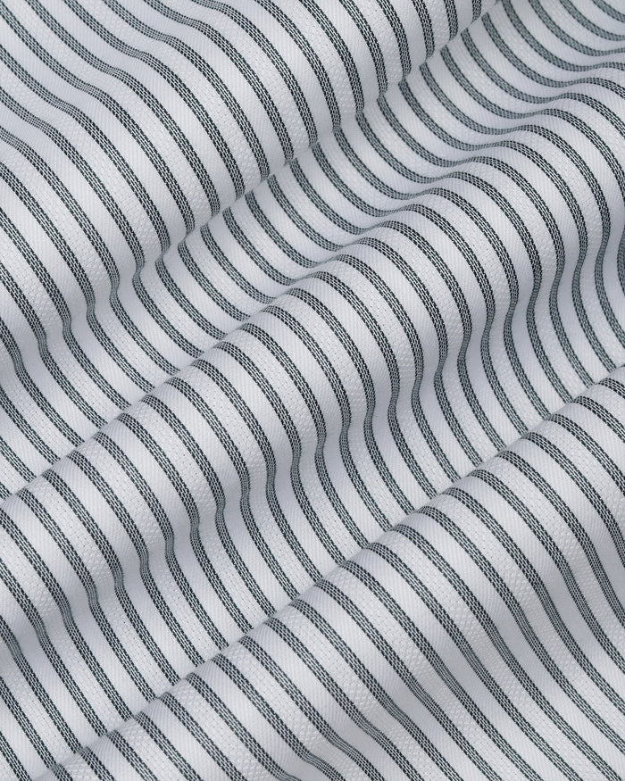 Grey Non Iron Stripe Shirt - Eden