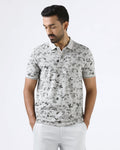 Grey Printed Polo - Neru